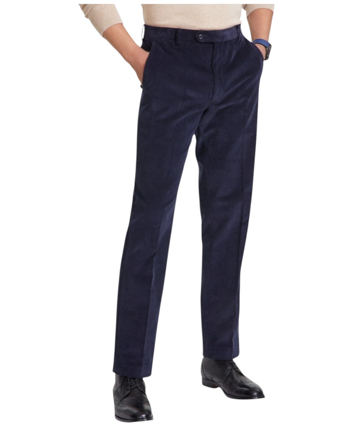 Tommy Hilfiger Mens Modern fit Dress Corduroy Pants 36 / 30 Navy